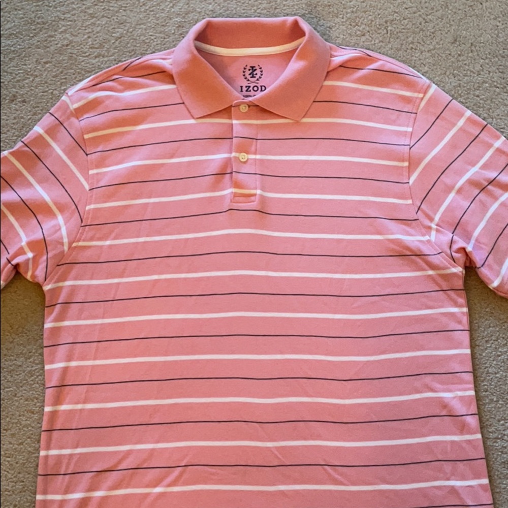 Men’s Striped IZOD Polo